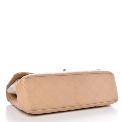 Chanel Caviar Quilted Jumbo Double Flap Beige Clair 4 of 10