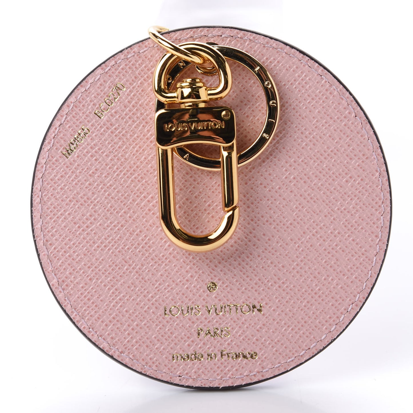 Monogram 2020 Christmas Animation Big Wheel Bag Charm Key Ring Rose Ballerine