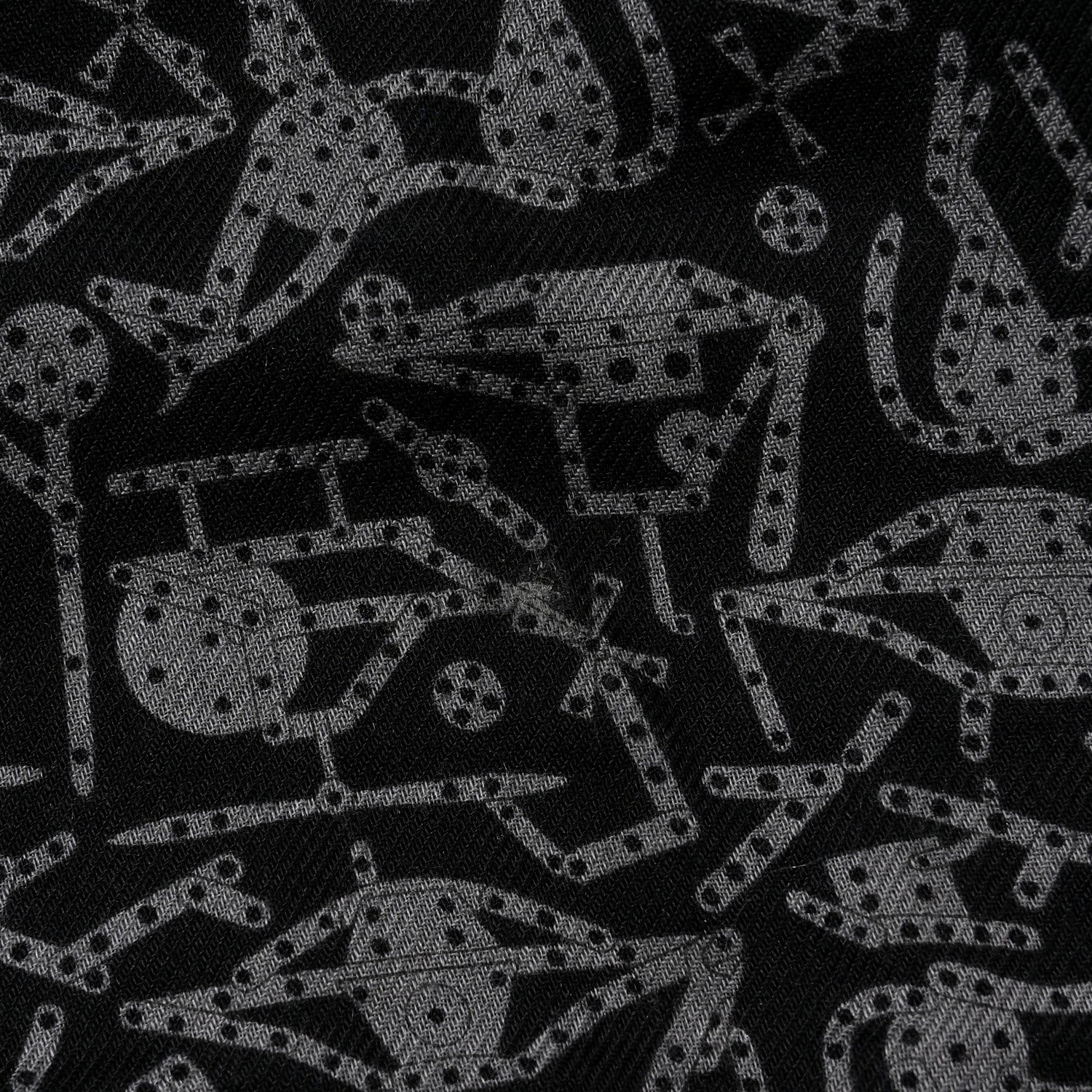 Hermes Silk Cashmere Stole Black 11 of 13