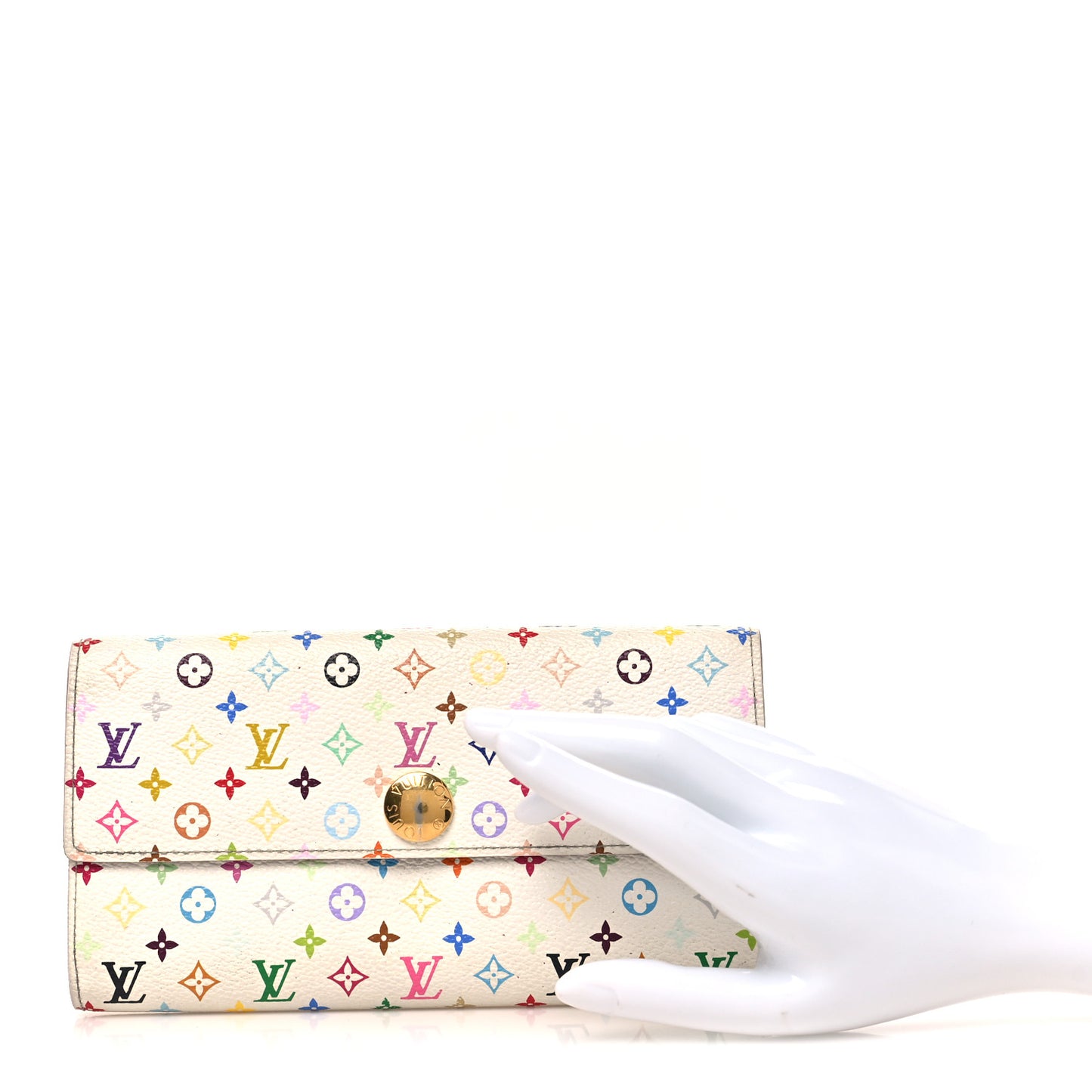 Monogram Multicolor Sarah Wallet White Eglantine