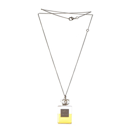 Chanel N°5 Perfume Bottle CC Necklace Gold 4 of 5