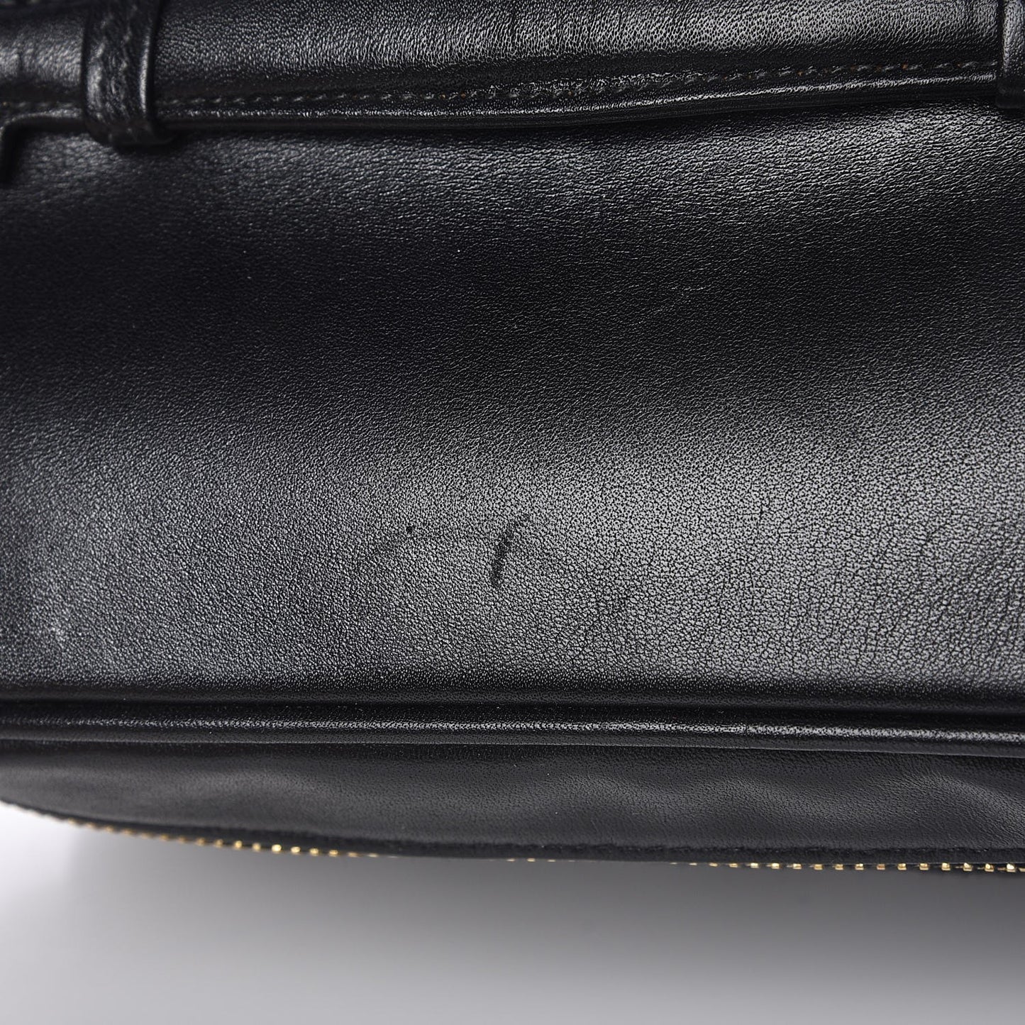Lambskin Vanity Cosmetic Case Black