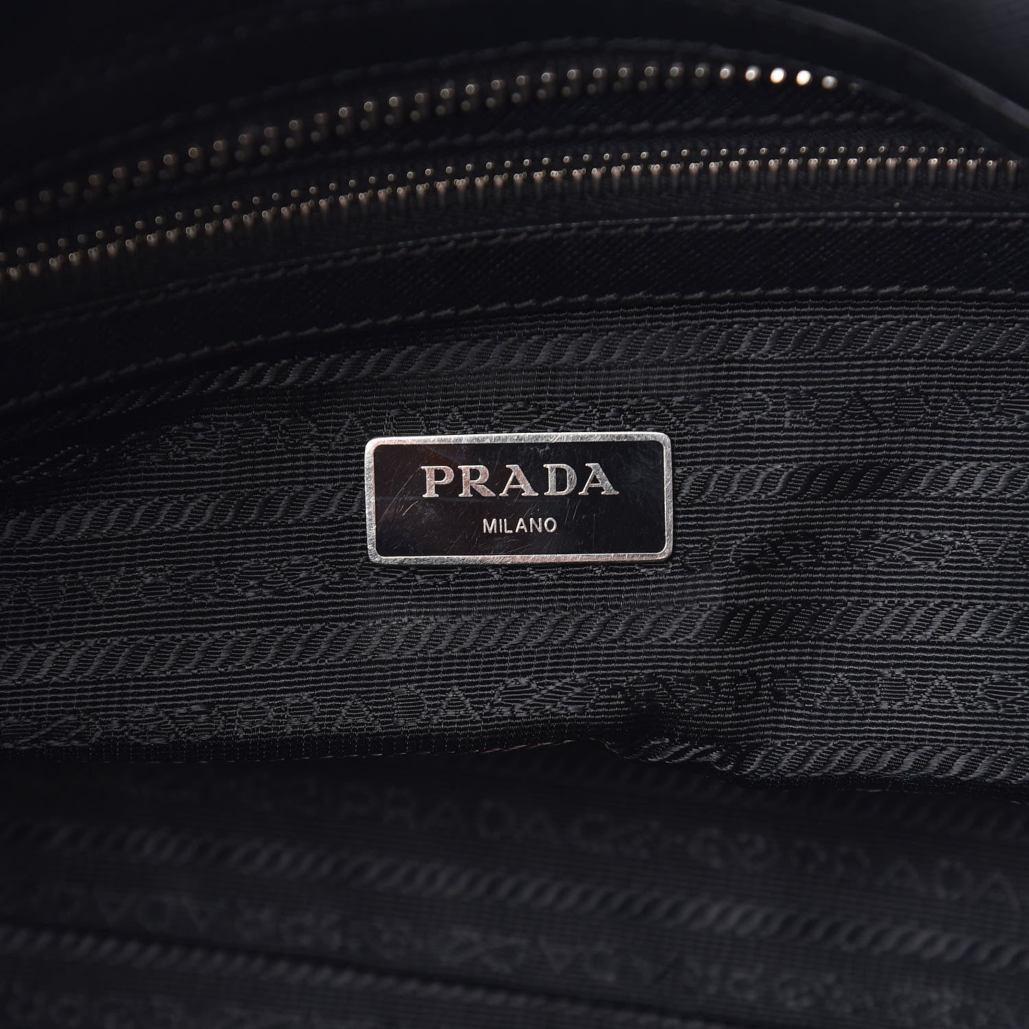 Prada Saffiano Duffle Travel Bag Black 6 of 18