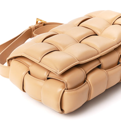 Bottega Veneta Nappa Maxi Intreccio Padded Cassette Crossbody Bag Almond 12 of 13