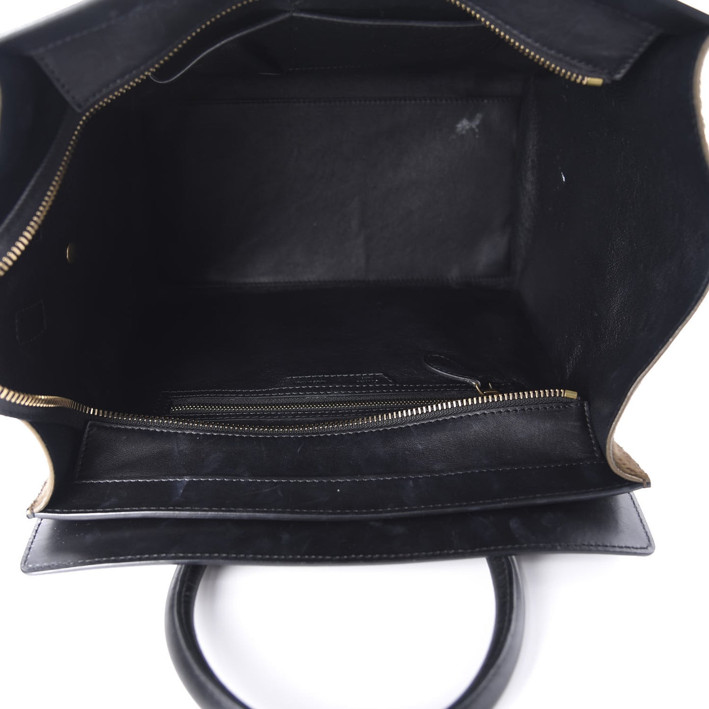 Pony Hair Mini Tri-Color Luggage Royal Blue