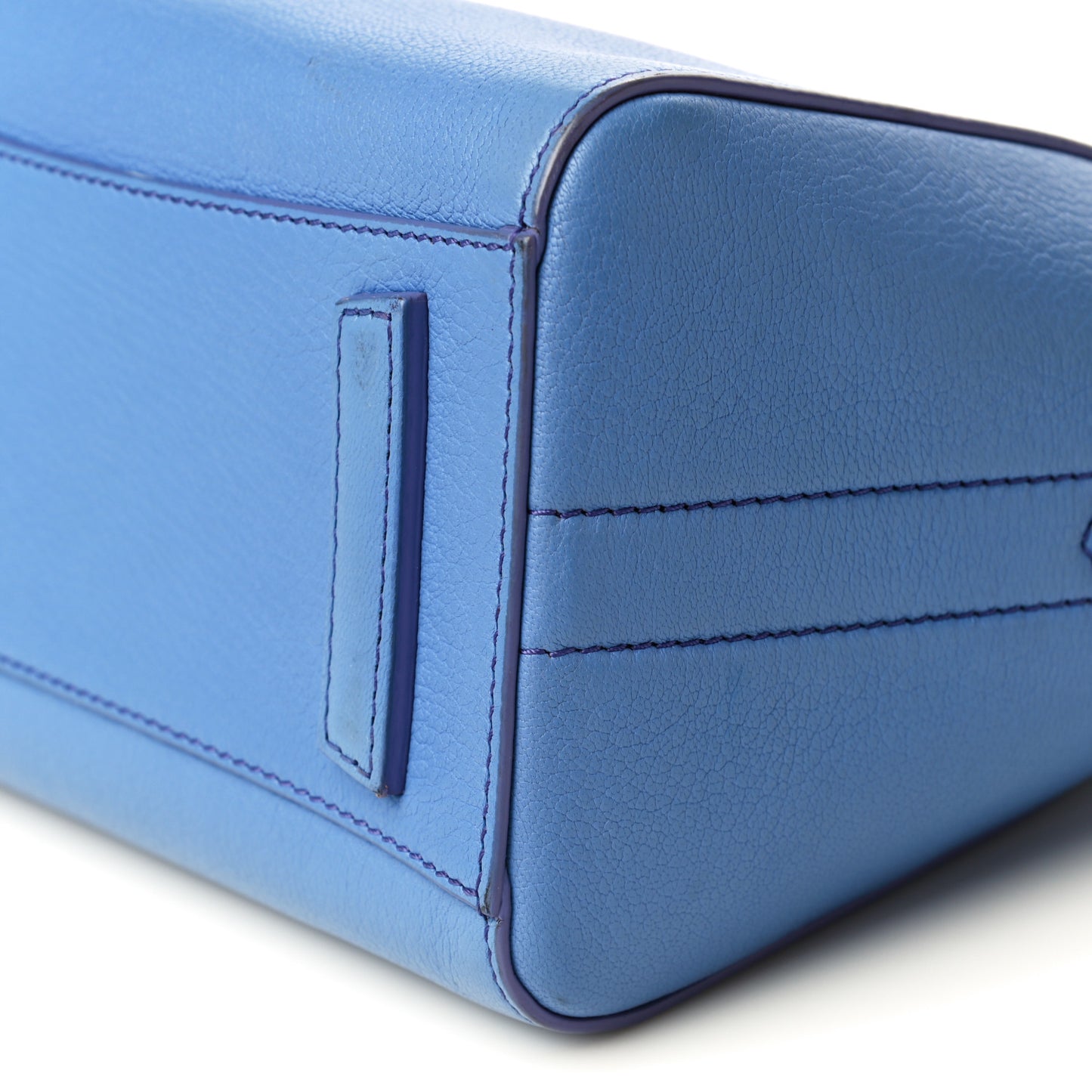 Sugar Goatskin Mini Antigona Blue