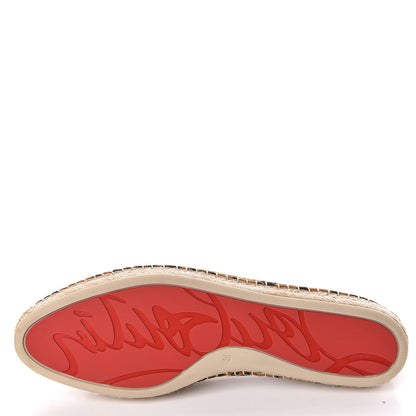 Christian Louboutin Veau Velours Leopard Aliochette Espadrilles 39 Caramel 7 of 9