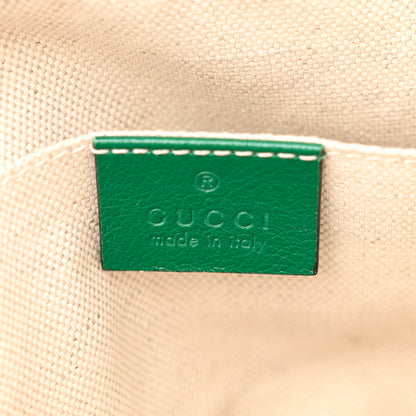 Gucci Azalea Calfskin Enamel Matelasse Diagonal Small Torchon GG Marmont Chain Shoulder Bag New Shamarock Emerald 6 of 12