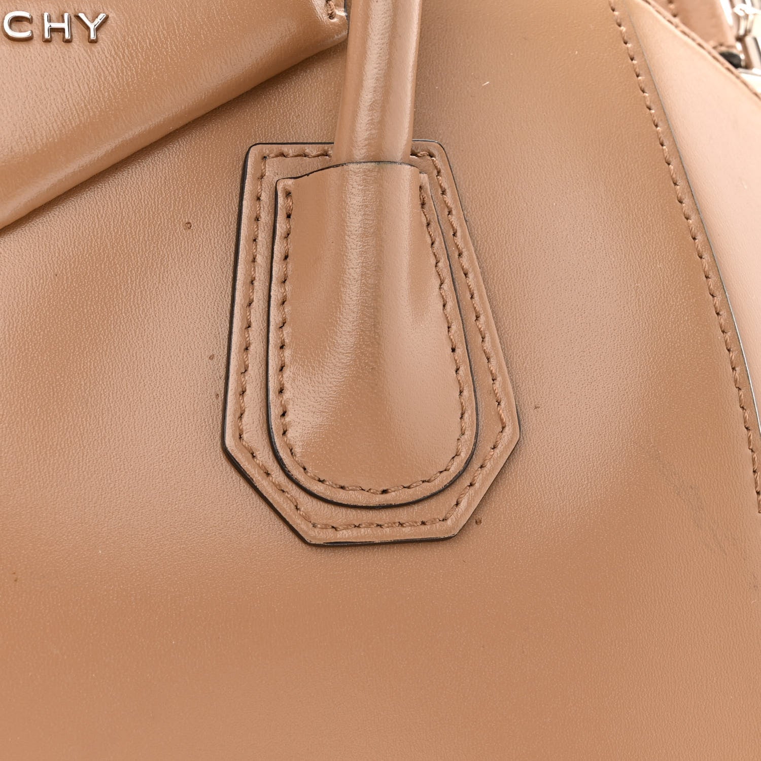 Givenchy Shiny Lord Calfskin Small Antigona Dark Beige 12 of 13