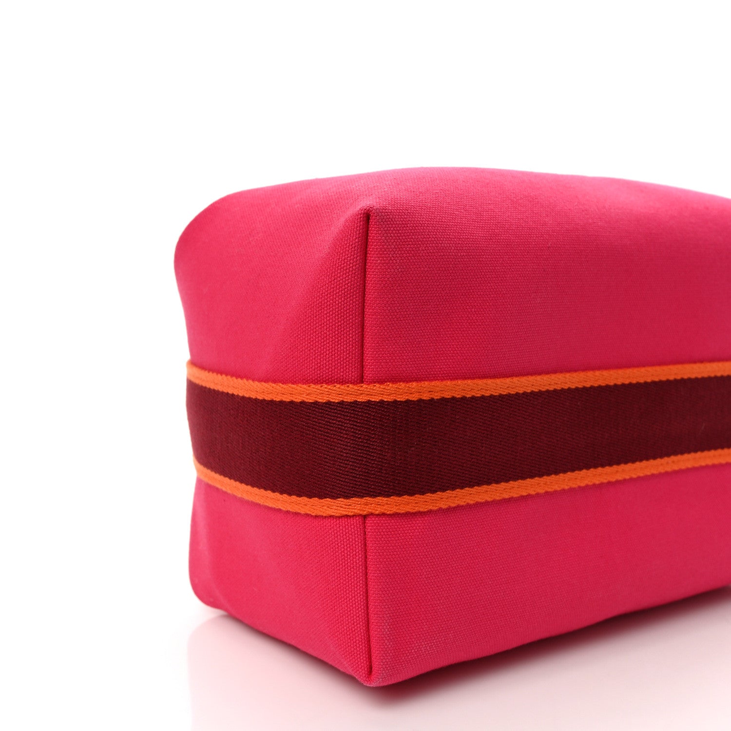 Hermes Canvas Large Bride-A-Brac Pouch Hibiscus 8 of 11