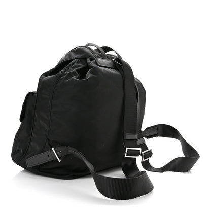 Prada Tessuto Nylon Saffiano Medium Backpack Black 2 of 8