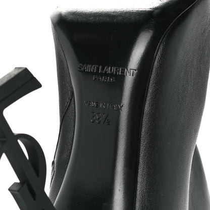 Saint Laurent Calfskin Opyum Ankle Boots 39.5 Black 8 of 11