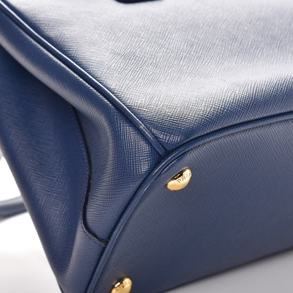 Prada Saffiano Small Galleria Double Zip Tote Bluette 13 of 15