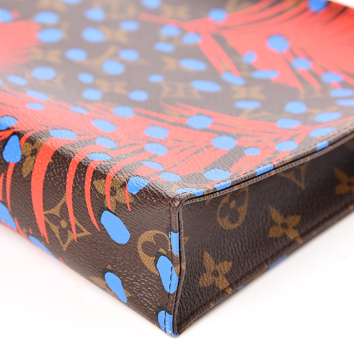 Monogram Jungle Dots Toiletry Pouch 26 Coquelicot Denim