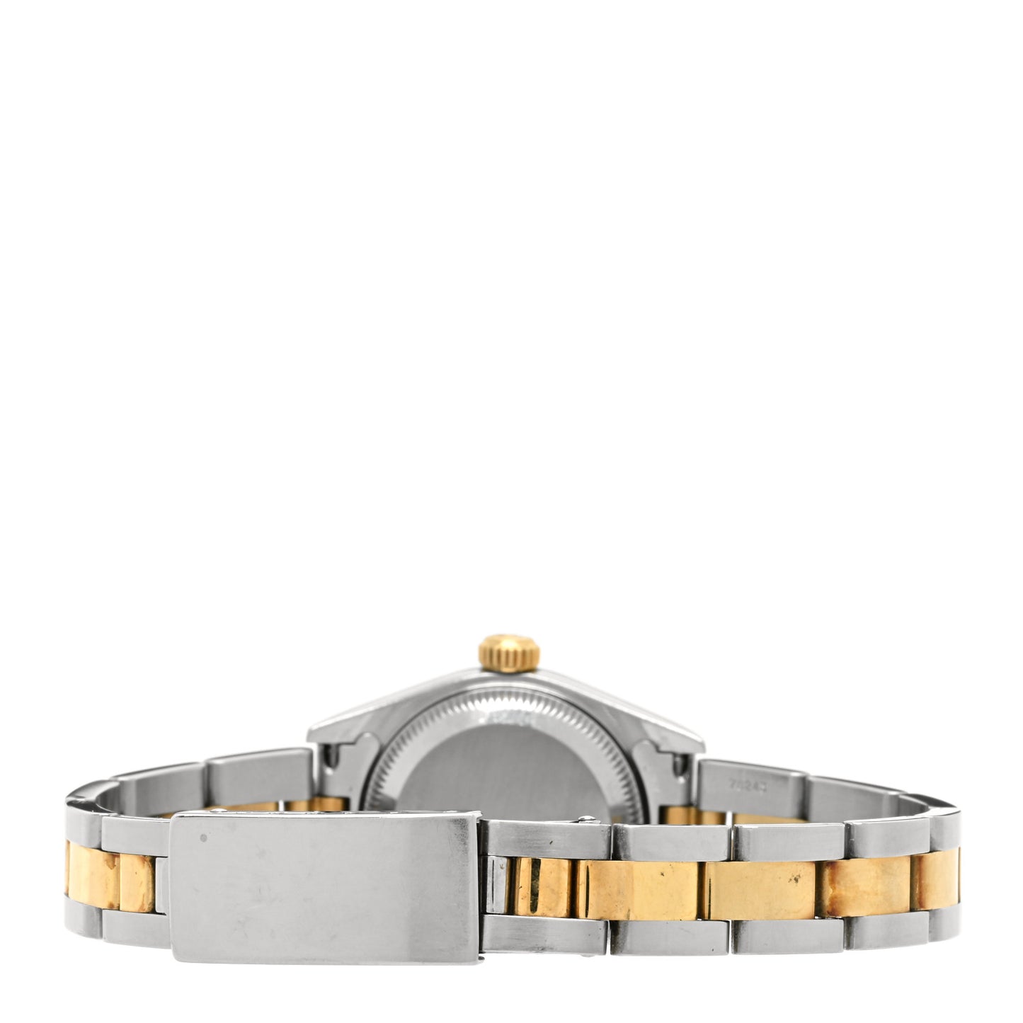 Stainless Steel 18K Yellow Gold 26mm Oyster Perpetual Datejust Watch Black Tapestry 79163