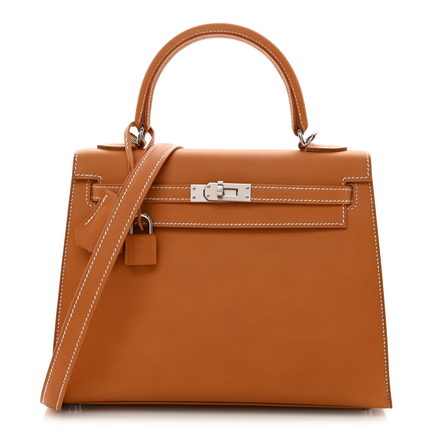 Hermes Vache Natural Kelly Sellier 25 Natural Sable 1 of 10