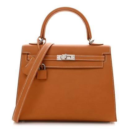 Hermes Vache Natural Kelly Sellier 25 Natural Sable 1 of 10