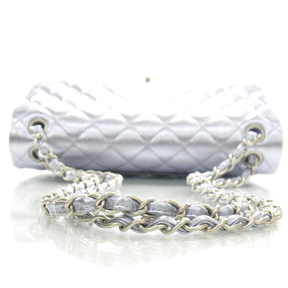 Chanel Metallic Lambskin Quilted Jumbo Flap Lilac 5 of 10