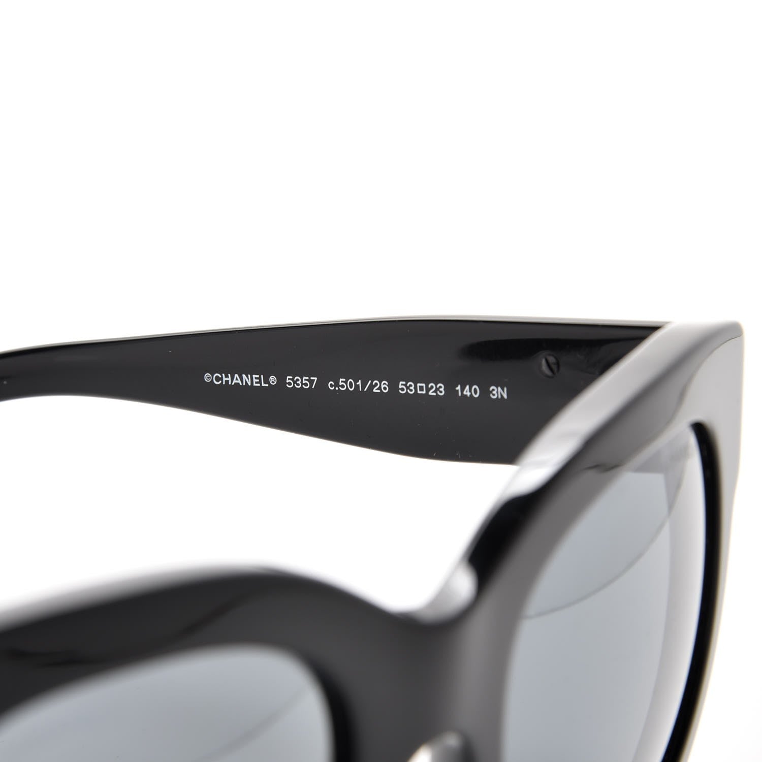Chanel Mirror CC Sunglasses 5357 Black 4 of 8