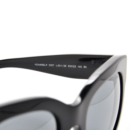 Chanel Mirror CC Sunglasses 5357 Black 4 of 8