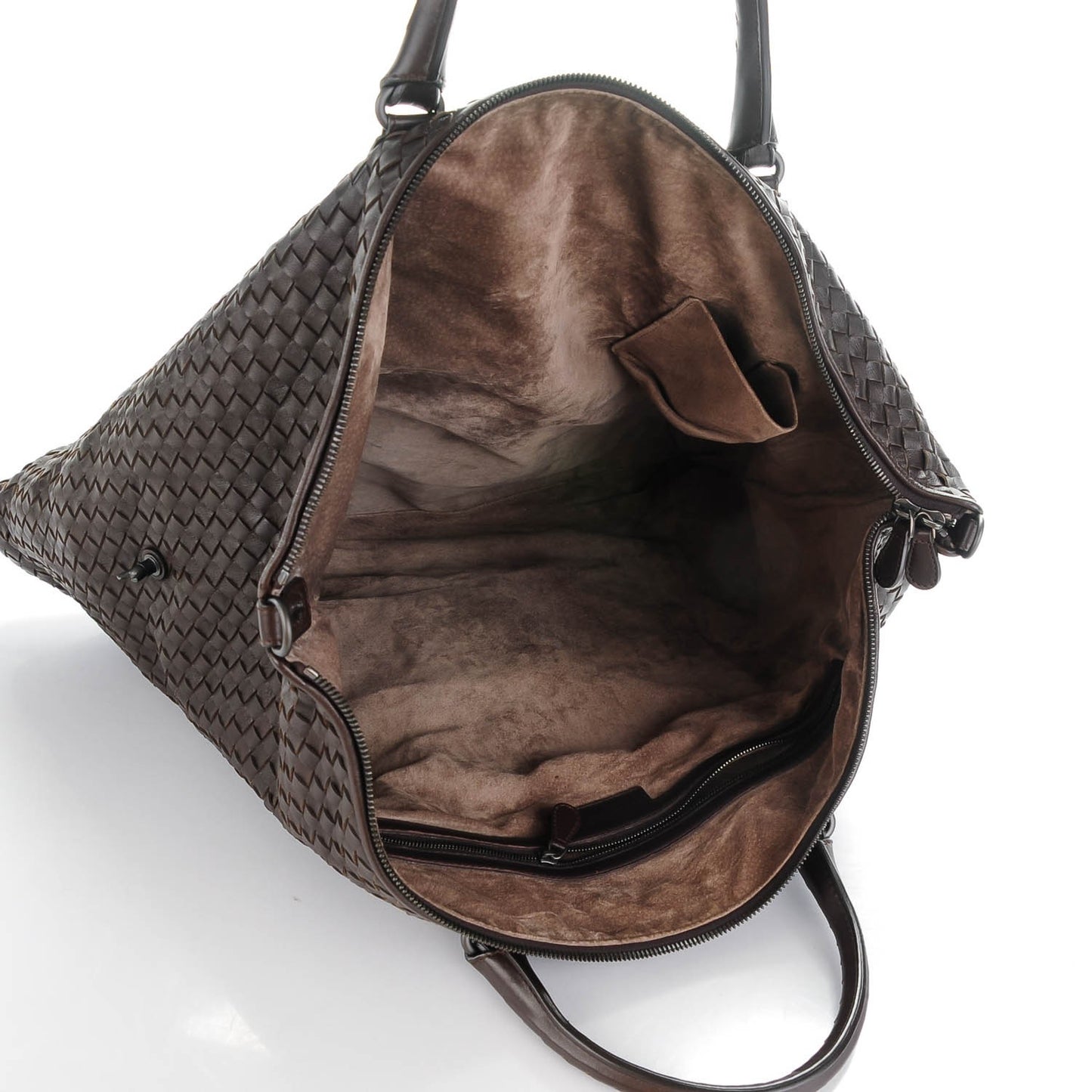 Nappa Intrecciato Convertible Bag Ebano