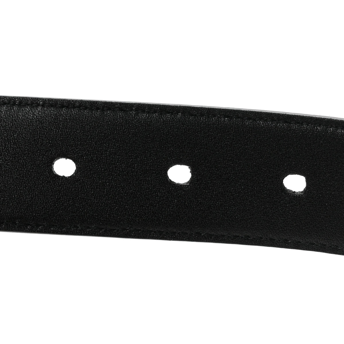 Saint Laurent Lambskin Monogram Cassandre Square Buckle Belt 85 34 Black 4 of 7