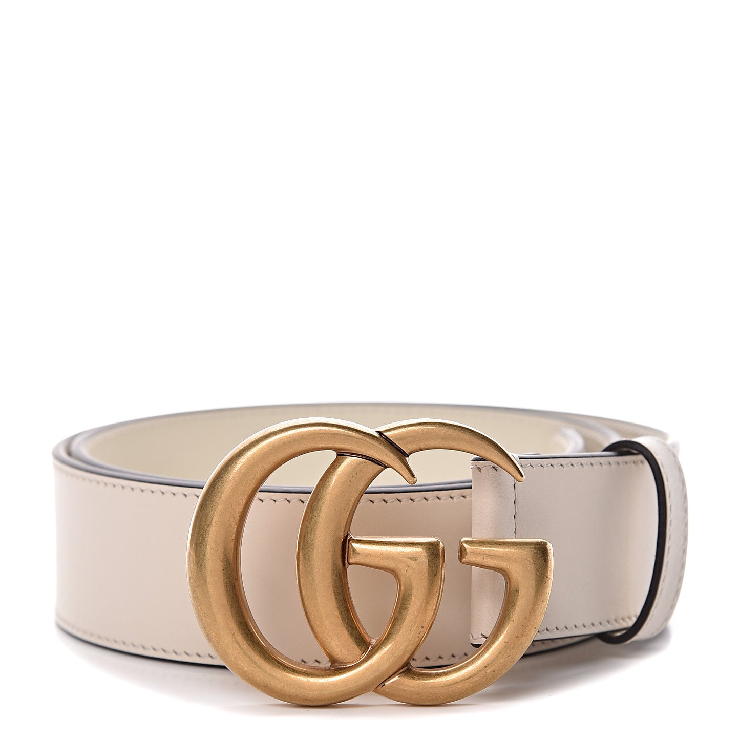 Calfskin Double G 40mm Belt 80 32 Mystic White