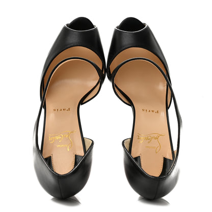 Christian Louboutin Calfskin Catchy Two 120 Pumps 39 Black 2 of 11