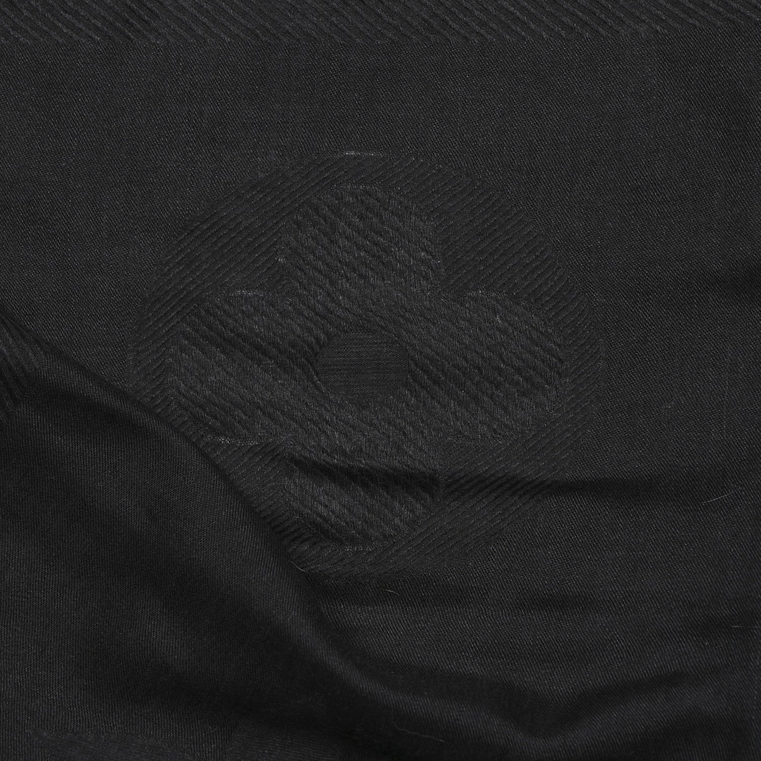 Louis Vuitton Cashmere Silk Monogram Stole Black 4 of 6