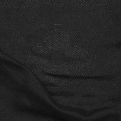 Louis Vuitton Cashmere Silk Monogram Stole Black 4 of 6