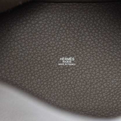 Hermes Taurillon Clemence Picotin 18 PM Etoupe 7 of 14