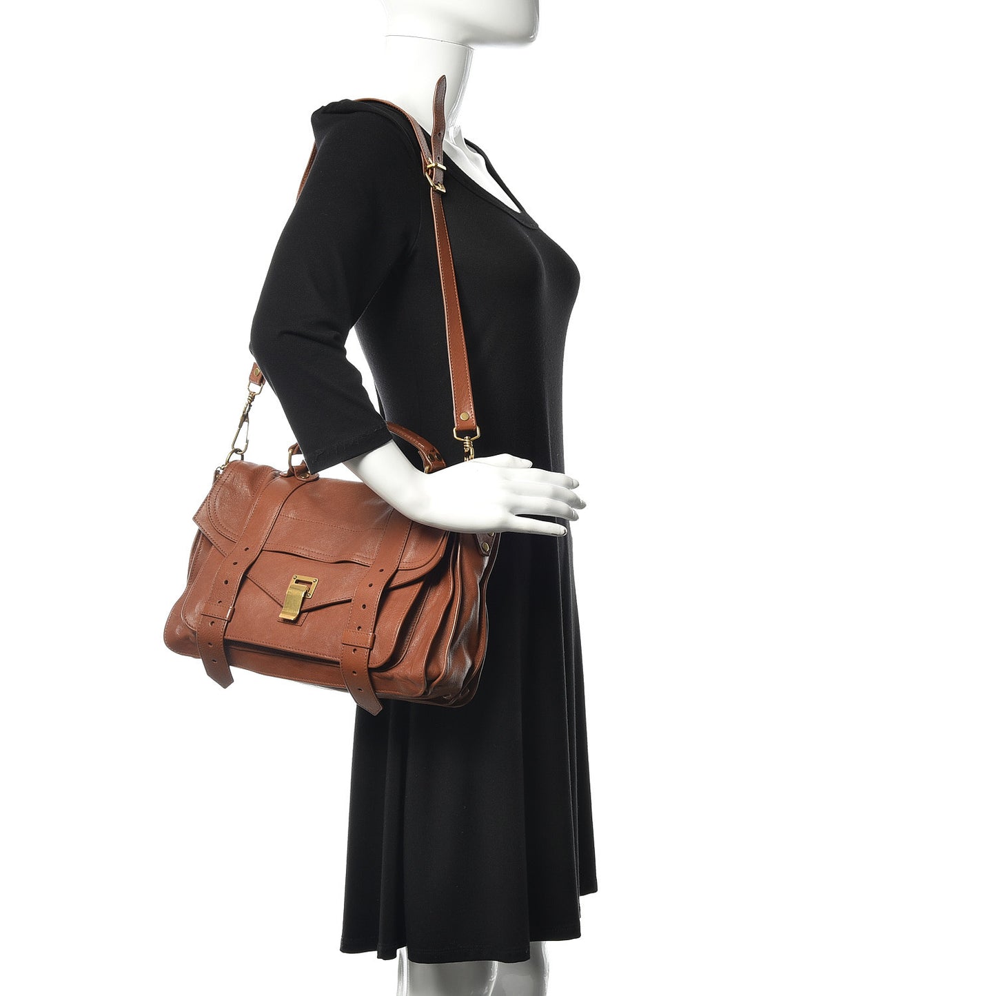 Lambskin Medium PS1 Satchel Saddle