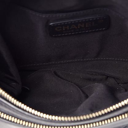 Chanel Aged Calfskin Quilted Waist Bag With Coin Purse Black 5 of 9