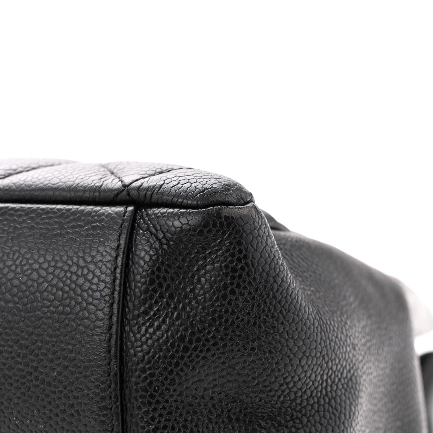 Caviar Quilted Grand Shopping Tote GST Black