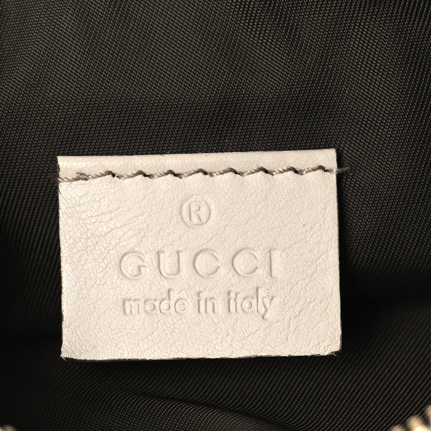 Monogram GG Heart Charm Crossbody Pochette White