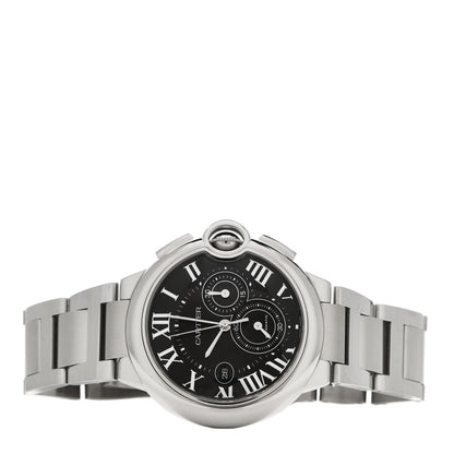 Cartier Stainless Steel 44mm Ballon Bleu De Cartier Chronograph Automatic Watch Black 2 of 5