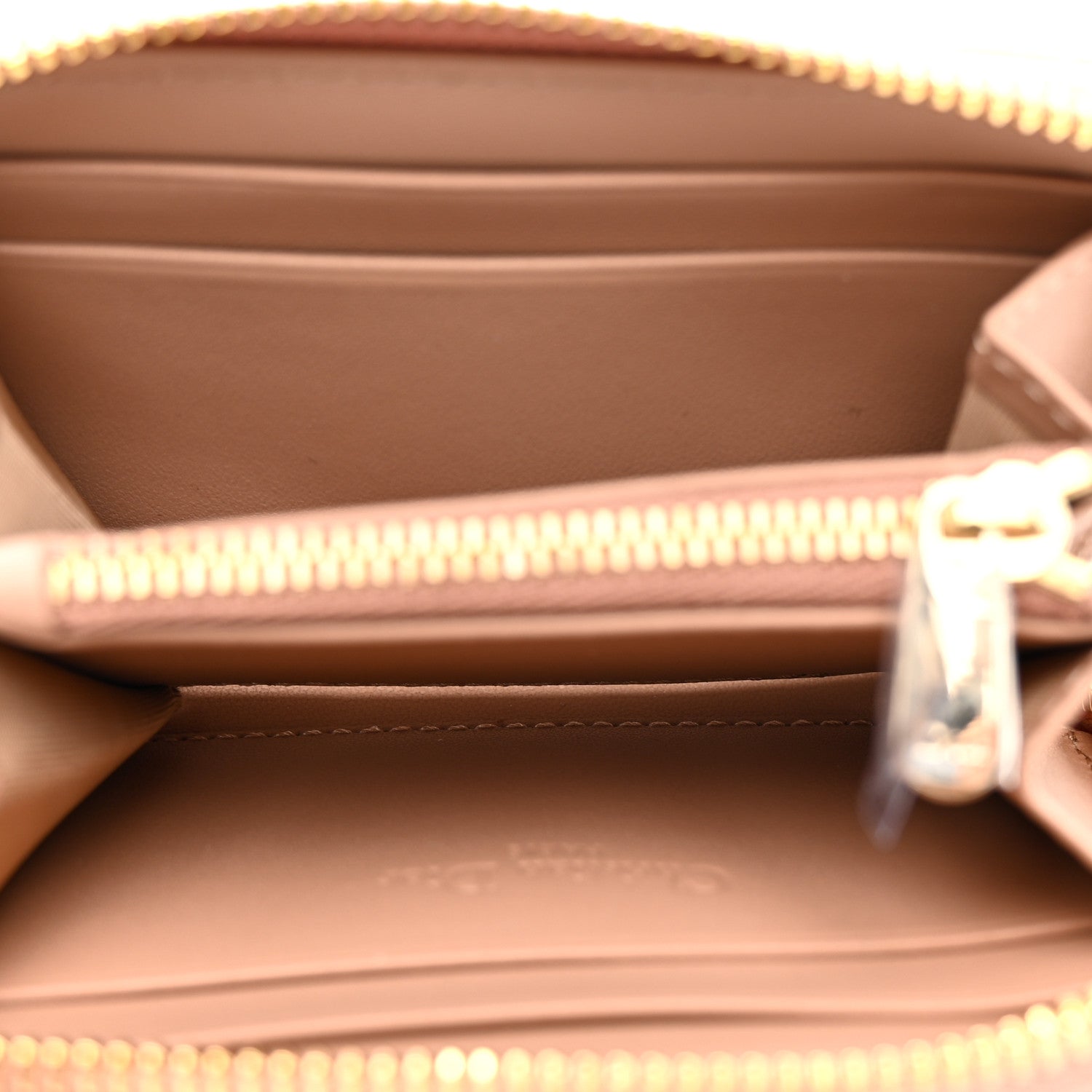Christian Dior Lambskin Cannage Small Lady Dior Voyageur Coin Purse Rose Des Vents 5 of 7
