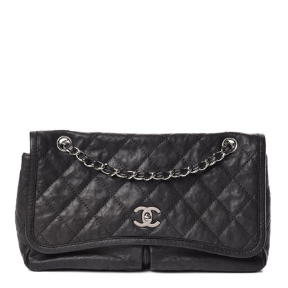 Chanel Calfskin Medium Natural Beauty Flap Black 1 of 13