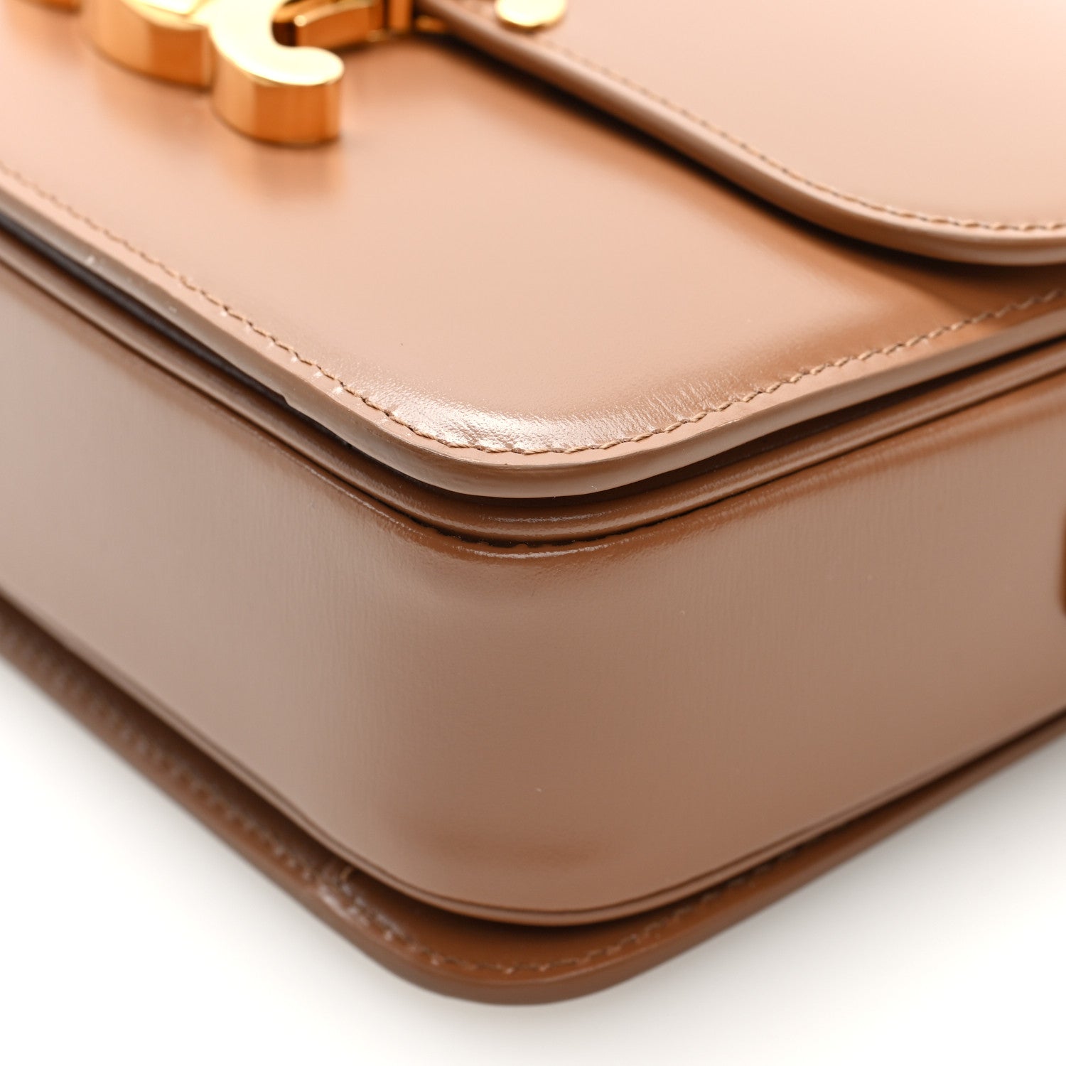 Celine Shiny Calfskin Teen Triomphe Bronze 9 of 9