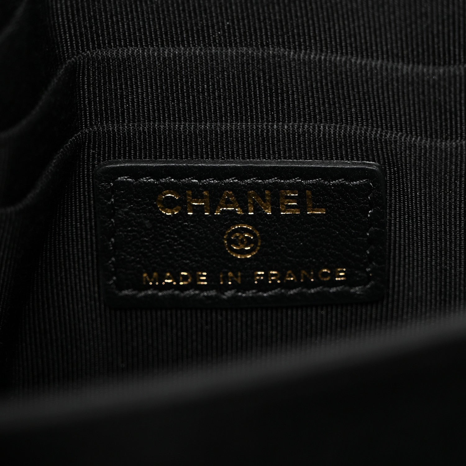 Chanel Lambskin Coco Charms Quilted Pouch Bag Black 6 of 7