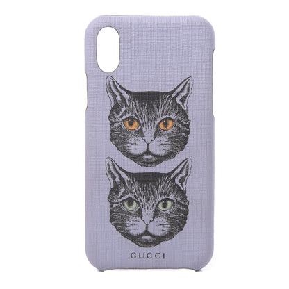 Gucci Supreme Canvas Mystic Cat iPhone X/XS Case Purple 1 of 7