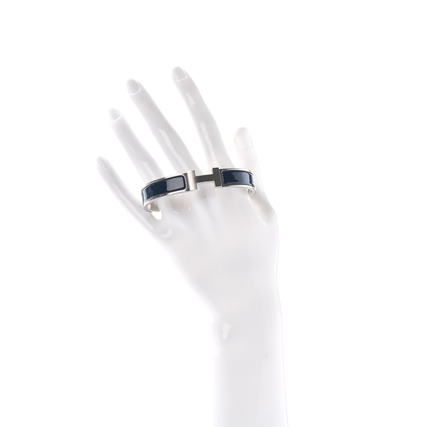 Matte Enamel Narrow Clic Clac HH Bracelet GM Bleu Nuit