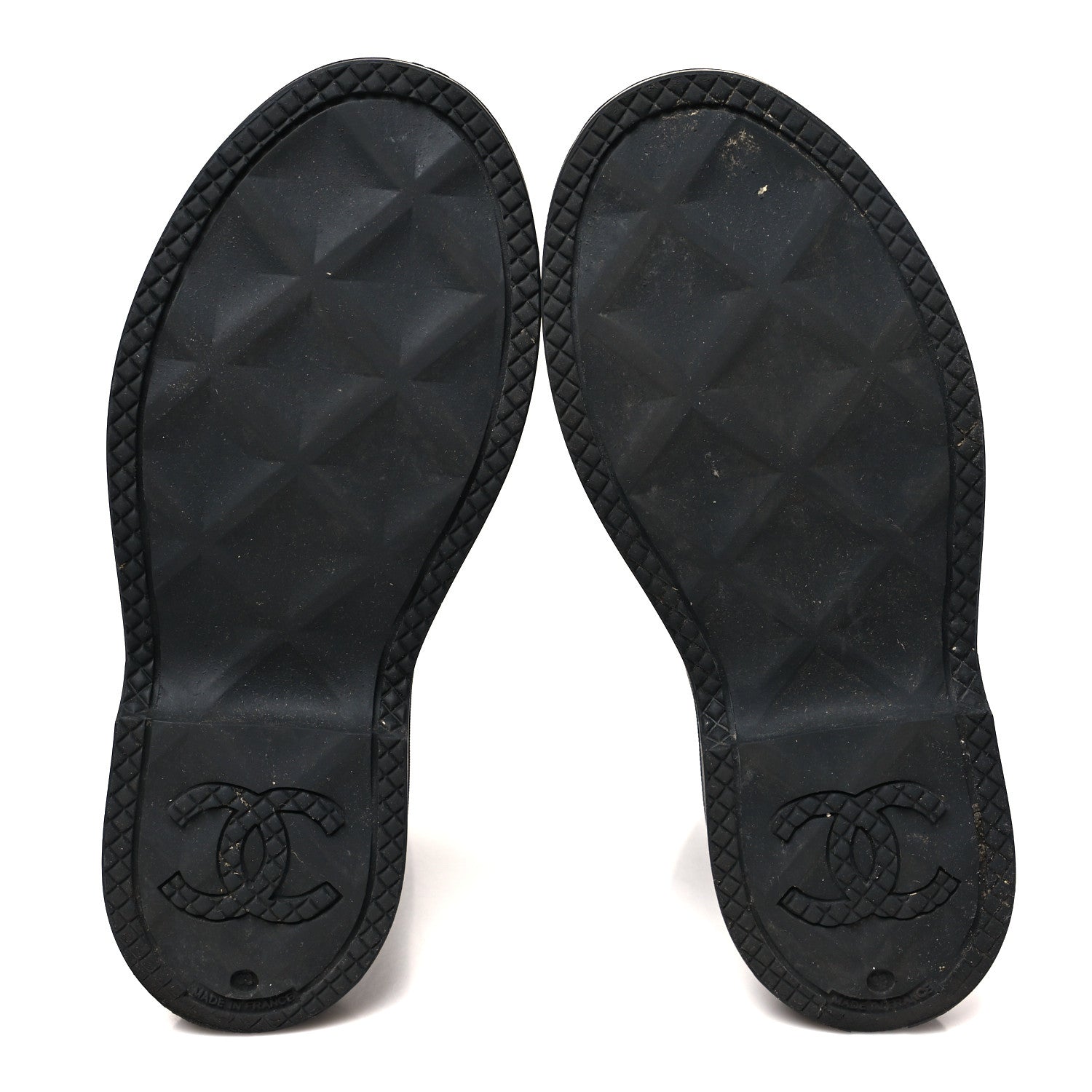 Chanel Caoutchouk CC High Boots 38 Black 6 of 9
