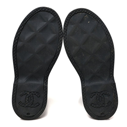 Chanel Caoutchouk CC High Boots 38 Black 6 of 9