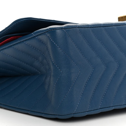 Chanel Sheepskin Chevron Quilted 2.55 Reissue 227 Flap Blue 8 of 9