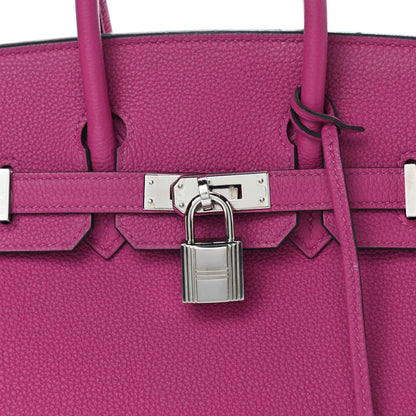 Hermes Togo Birkin 25 Rose Pourpre 8 of 20