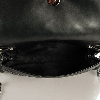 Stella McCartney Faux Leather Woven Crossbody Black 5 of 8