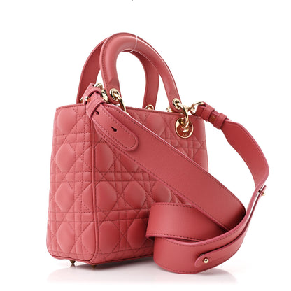 Christian Dior Lambskin Cannage Small My ABCDior Lady Dior Pink Honey 3 of 10