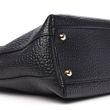 Burberry Signature Grain Calfskin Medium Welburn Tote Black 7 of 9