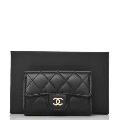 Chanel Lambskin Quilted 4 Key Holder Black 9 of 9